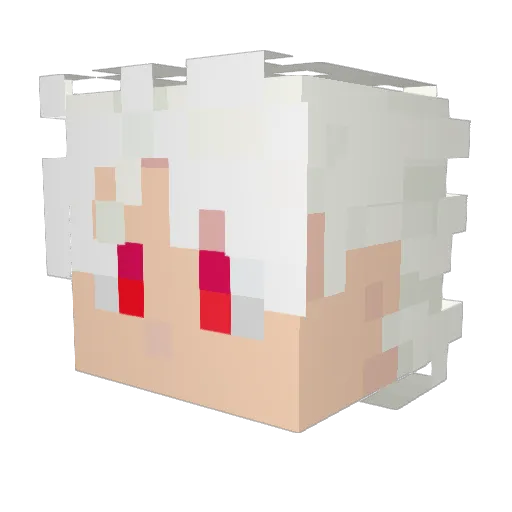 JXamo Minecraft avatar head, 3D render
