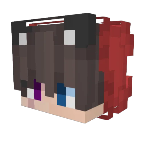 JY989 Minecraft avatar head, 3D render