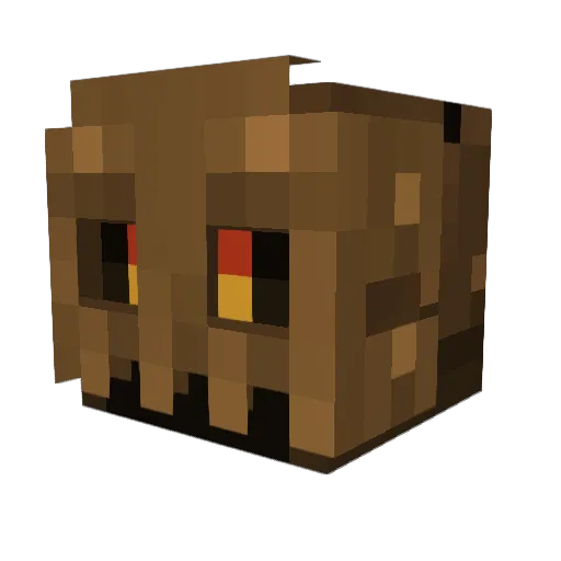 JYA_PC Minecraft avatar head, 3D render
