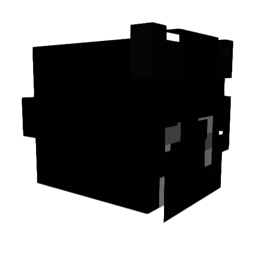 JYMW47 Minecraft avatar head, 3D render