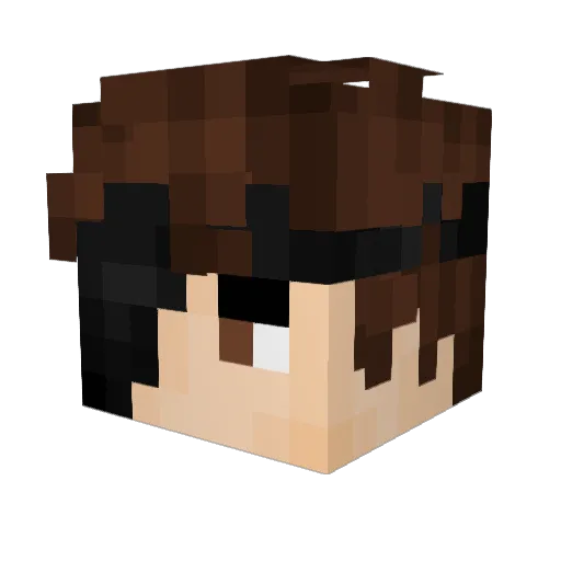 JYNOTKY Minecraft avatar head, 3D render