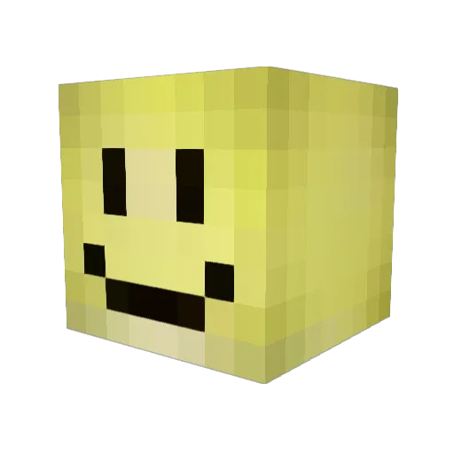 JYW0317 Minecraft avatar head, 3D render