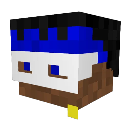 JZHeat Minecraft avatar head, 3D render