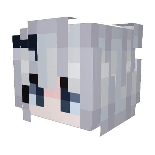 JZXK Minecraft avatar head, 3D render