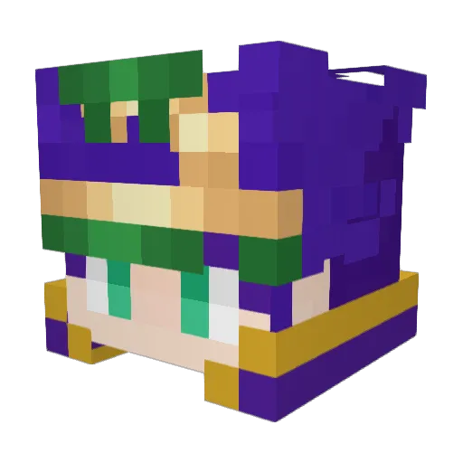 JZZZJZ Minecraft avatar head, 3D render
