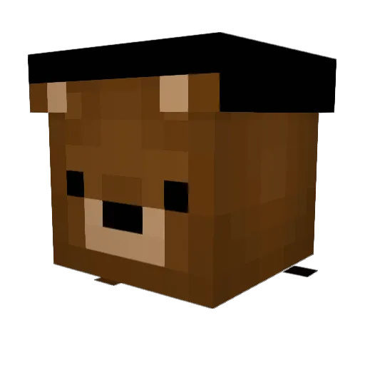 J_13 Minecraft avatar head, 3D render