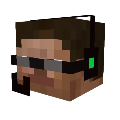 J_C_Dudes Minecraft avatar head, 3D render