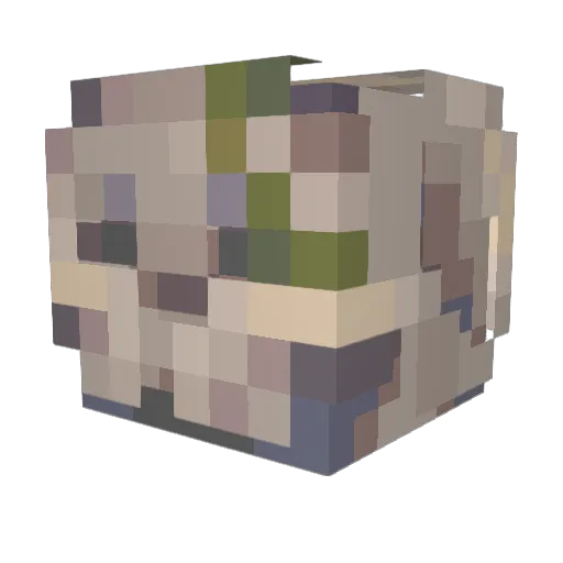 J_Carmichael Minecraft avatar head, 3D render