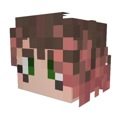J_Da_Blokkhead Minecraft avatar head, 3D render