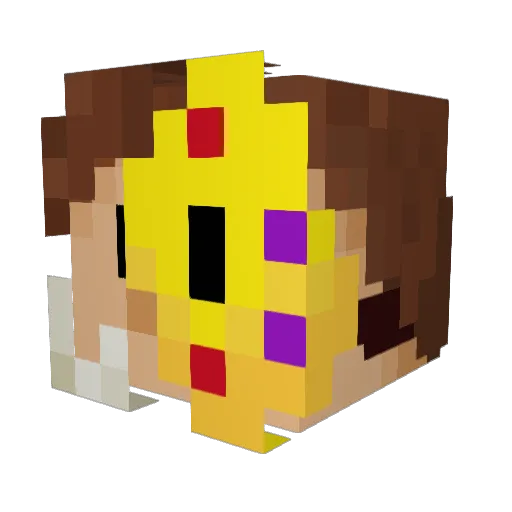 J_Double_M Minecraft avatar head, 3D render