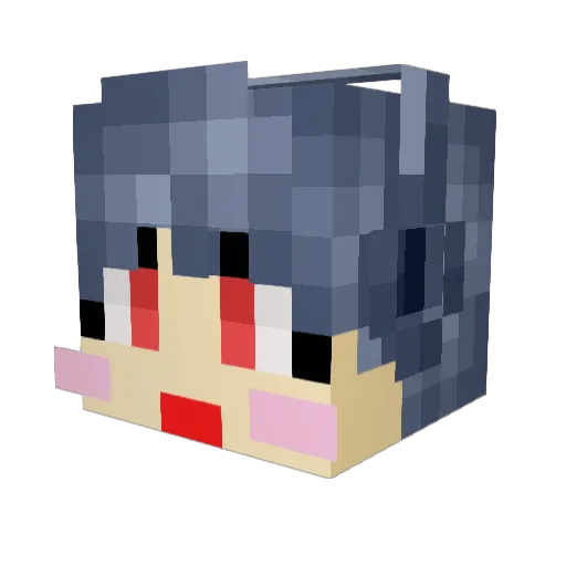 J_Easy Minecraft avatar head, 3D render