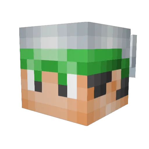 J_Gatsby Minecraft avatar head, 3D render