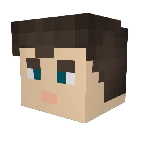 J_HAWK10100 Minecraft avatar head, 3D render