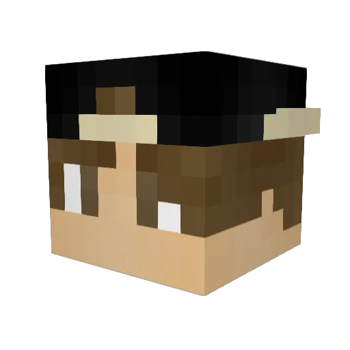 J_Hansen10 Minecraft avatar head, 3D render