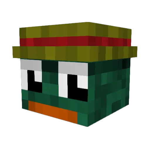 J_J_A_Y_ Minecraft avatar head, 3D render