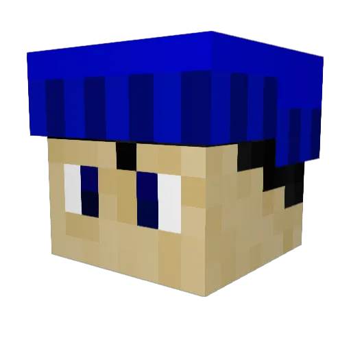 J_Justin2 Minecraft avatar head, 3D render