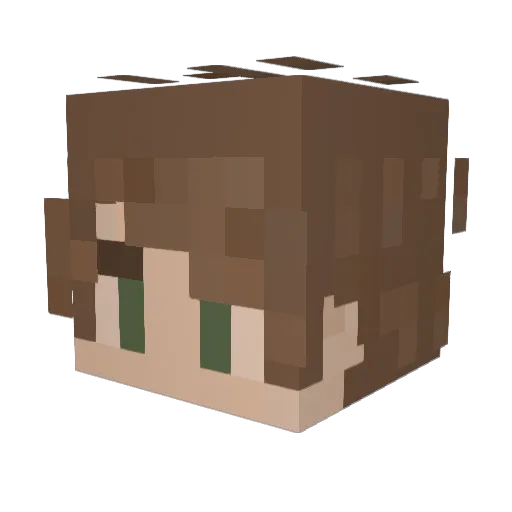 J_Krause Minecraft avatar head, 3D render