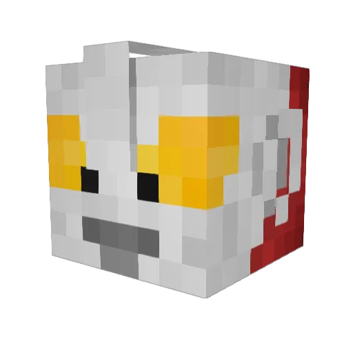 J_LuFeng Minecraft avatar head, 3D render
