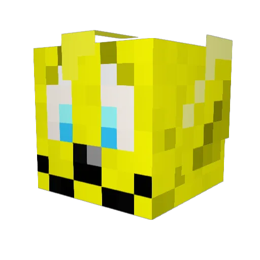 J_Neko Minecraft avatar head, 3D render