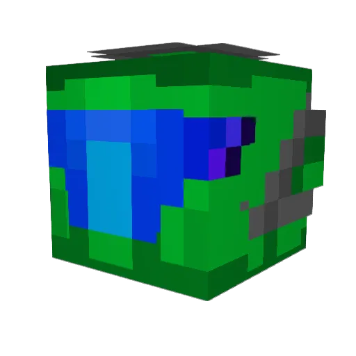 J_OKe Minecraft avatar head, 3D render