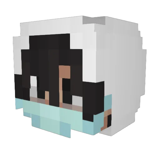 J_SIX_D Minecraft avatar head, 3D render