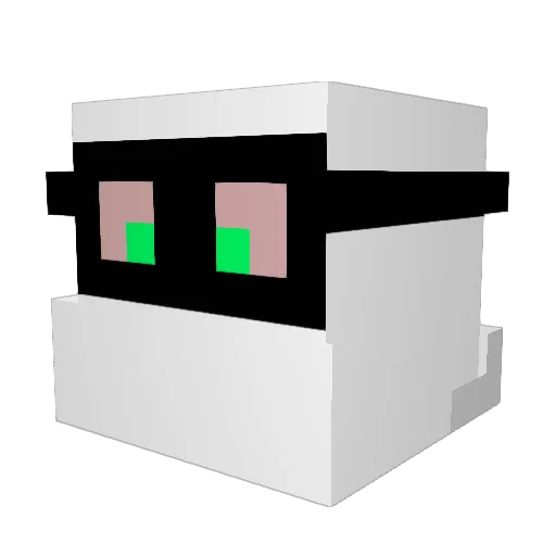 J_Serano Minecraft avatar head, 3D render