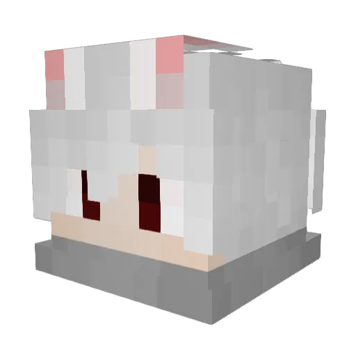 J_Shining Minecraft avatar head, 3D render