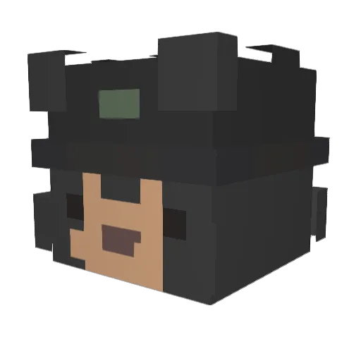 J_____Money Minecraft avatar head, 3D render