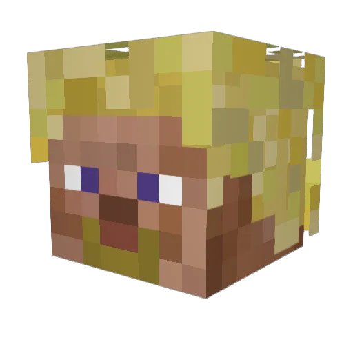 J_andy Minecraft avatar head, 3D render