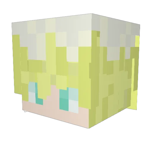 J_asmine Minecraft avatar head, 3D render