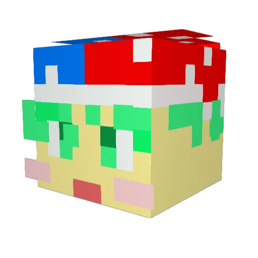 J_okers Minecraft avatar head, 3D render
