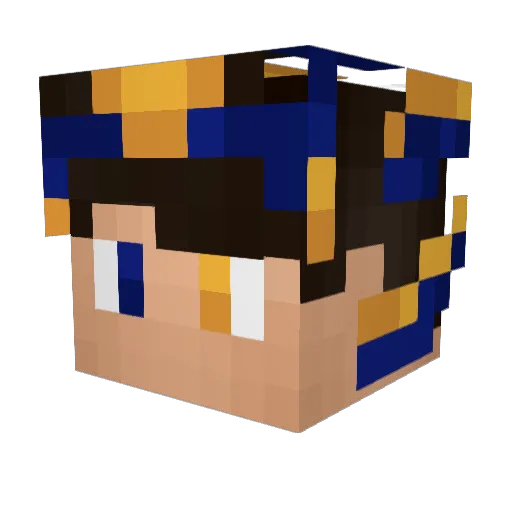 J_stnr Minecraft avatar head, 3D render