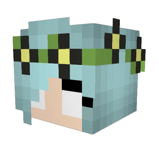 J_xni3 Minecraft avatar head, 3D render