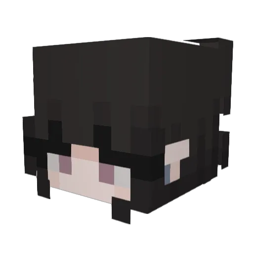 J_zb Minecraft avatar head, 3D render