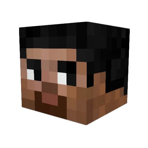 Ja028 Minecraft avatar head, 3D render