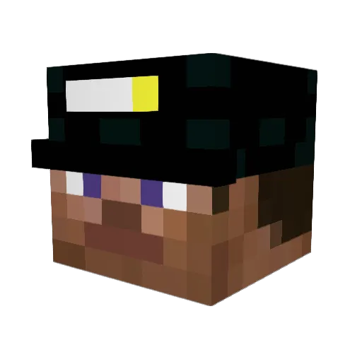 Ja1d7nn Minecraft avatar head, 3D render