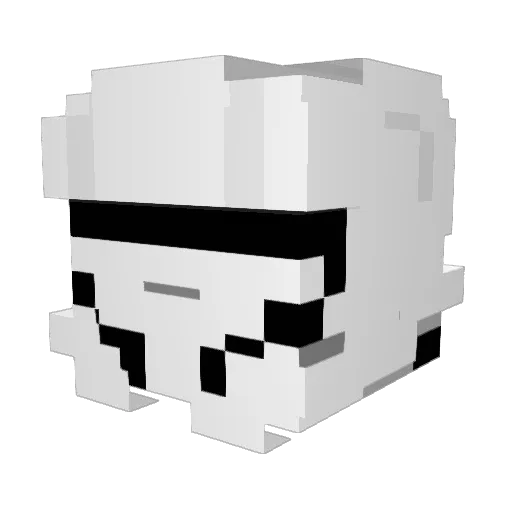 Ja419m Minecraft avatar head, 3D render