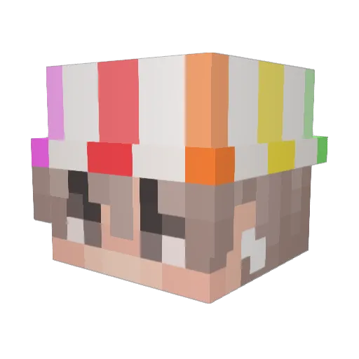 Ja4dEn_ Minecraft avatar head, 3D render