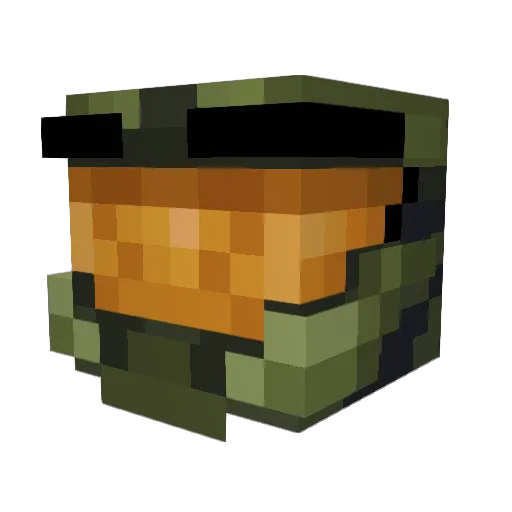 Ja5150 Minecraft avatar head, 3D render
