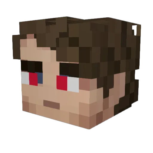 JaBernnie Minecraft avatar head, 3D render