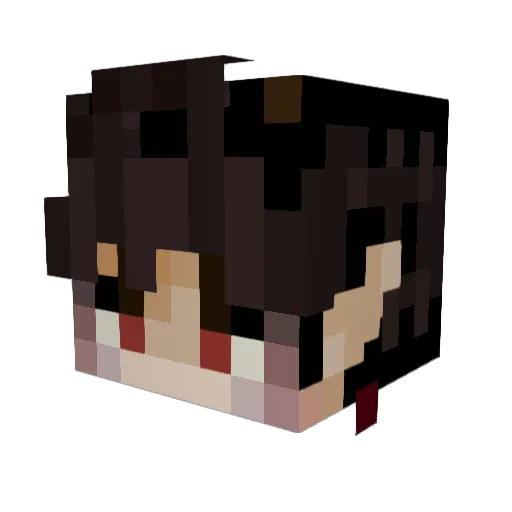 JaJaTRez Minecraft avatar head, 3D render