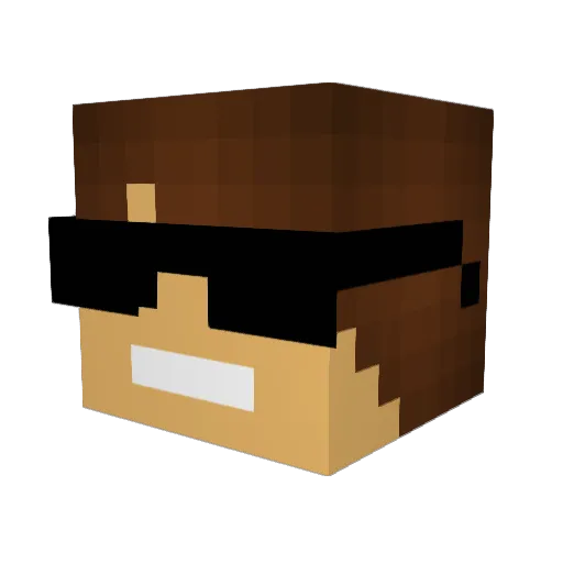 JaJadson Minecraft avatar head, 3D render