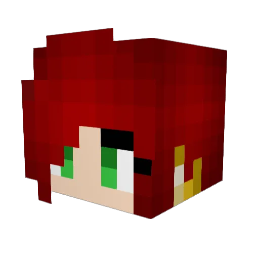 JaJsemSteve Minecraft avatar head, 3D render