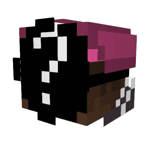 JaKdyzTo Minecraft avatar head, 3D render