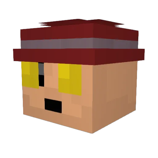 JaLCo83 Minecraft avatar head, 3D render