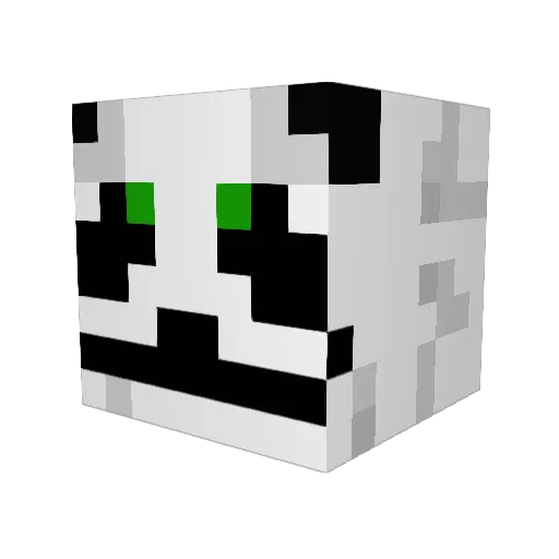 JaLoe Minecraft avatar head, 3D render