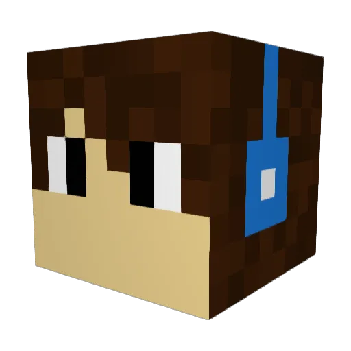 JaRo08 Minecraft avatar head, 3D render