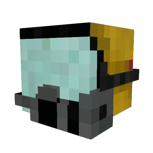 JaRoX_Official Minecraft avatar head, 3D render
