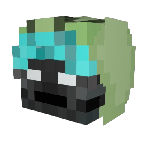 JaSame Minecraft avatar head, 3D render