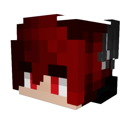 JaSch_ Minecraft avatar head, 3D render